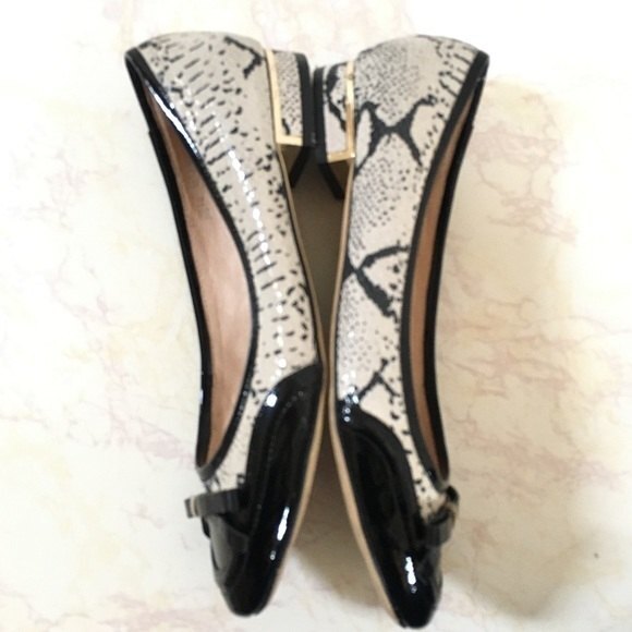 Casso Vito Snakeskin Mirrored Heel Pointy Flats 36 - Picture 9 of 12